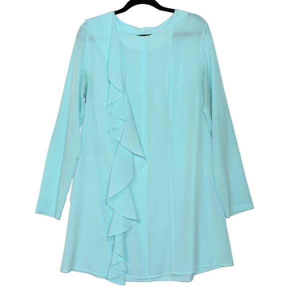 SETRMS Blue Tunic With Ruffle Detail Large EU44 - Picture 1 of 2